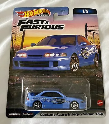 New 2023 Hot Wheels Fast & Furious Premium Mix 3 'Acura Integra Sedan • $10