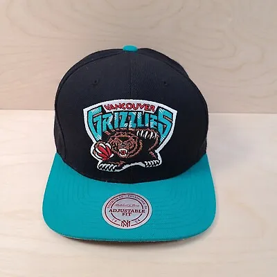 Vancouver Grizzlies Hat Cap Black Snap Back Mitchell & Ness NBA Basketball Mens • $24.99