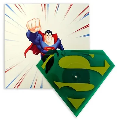 Mondo Superman: The Animated Series – Die-Cut Single Vinyl LP Green Kryptonite • $69.95