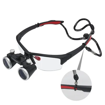 Dental Medical 3.5X Binocular Loupes Adjustable Magnifying Glasses DY-117 Black • $28.49