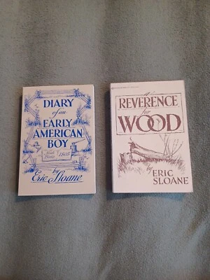 $13.95 • Buy Eric Sloane 2 Book Lot A Reverence For Wood, Diary Of An Early...