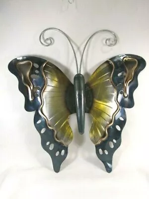 Butterfly Hand Painted Metal Wall Art Home Decor (C) • $15.95