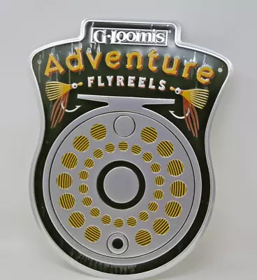 G Loomis Adventure Fly Reels Metal Sign Super Rare HTF New Free Shipping • $50