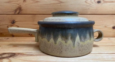 £17.99 • Buy DENBY Langley Romany Brown Casserole Dish Cover Lid Pot Handle England 17cm Diam