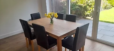 Oak Dining Table And Chairs • £30
