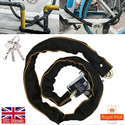 £6.65 • Buy Security Metal Motorbike Motorcycle Bike Bicycle Heavy Duty Chain Lock Padlock