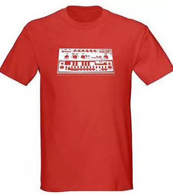 $16.99 • Buy Roland TB-303 Bass Synth Mens Red T Shirt, S - 5XL, Vintage Electronica Hip Hop