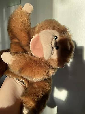 Folkmanis Folktails Baby Monkey Chimp Zoo Hand Puppet Plush Long Tail • $9.95