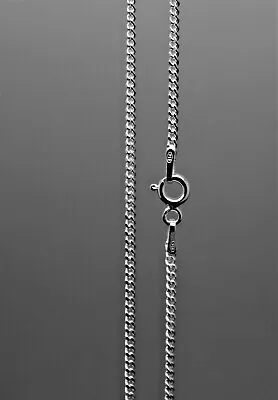 925 Sterling Silver Diamond Cut Curb Chain Necklaces (Various Sizes Available)  • £26.99