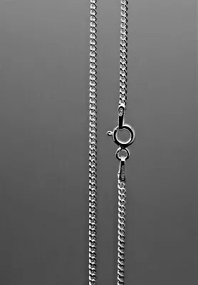 925 Sterling Silver Diamond Cut Curb Chain Necklaces (Various Sizes Available)  • £26.99