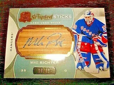 14/15 The Cup Mike Richter Scripted Stick Auto Signature Patch /35 RARE • $169.99