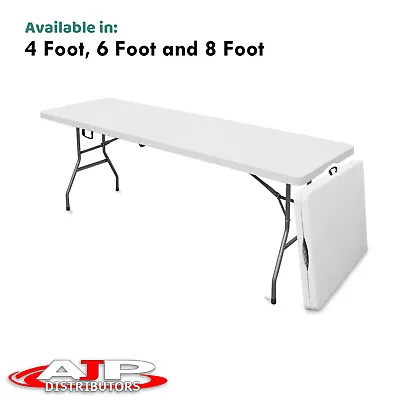 4FT 6FT 8FT Plastic Portable Folding Foldable Table Outdoor Indoor Camping Party • $95.99