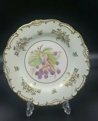 £42.90 • Buy Minton Light Mint Gold Edge Hand Painted Signed Cabinet Plate