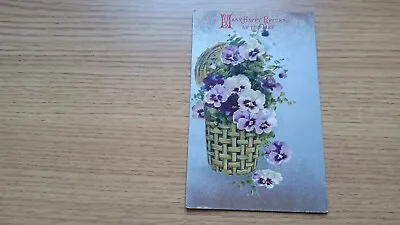 Many Happy Returns Of The Day. Vintage Birthday Post Card Unposted S11 BB London • £2.99