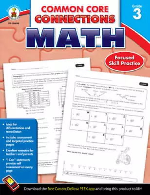 Common Core Connections Math Grade 3 - Paperback - GOOD • $8.78