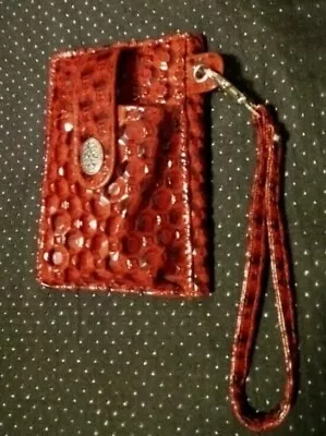 The Metropolitan Milano Red / Black Croc Embossed Wallet Cell Phone Case • $5