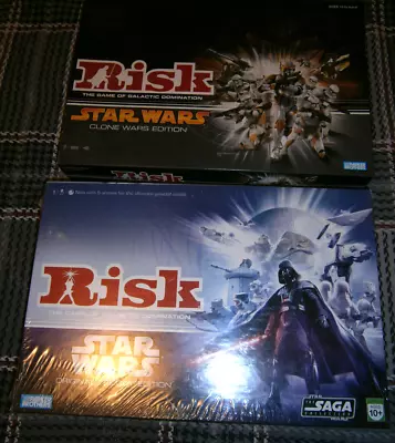 RISK Star Wars Original Trilogy Edition **SEALED**+ Clone Wars **100% Complete** • $274.95