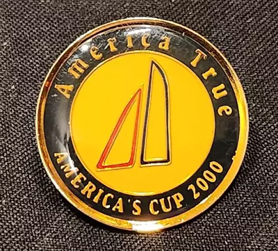 America True America's Cup 2000 Sailing Sailboat Yacht Club Lapel Hat Pin 1  • $9.99