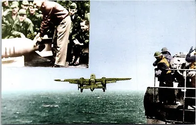 Postcard Military Aircraft WWII Mitchell B-25 Lt Col James Doolittle B113 • $6.47