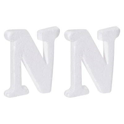 £3.75 • Buy Foam Letters N Letter EPS White Polystyrene Letter Foam 100mm/4 Inch, Pack Of 2