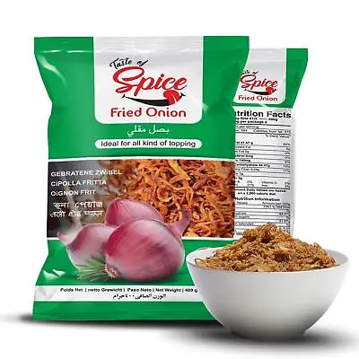 Taste Of Spice Fried Onions – 14 Oz Crispy Fried Onion – Fried Shallots Crispy • £6.43