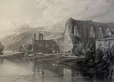 £14.99 • Buy J.M.W. Turner St. Agatha's Abbey, Easby Yorkshire Old Antique Print By J Le Keux