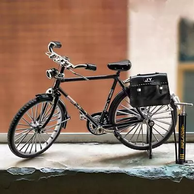 DIY Retro Bicycle Model Miniature Diecast Toys Crafts Office-Decor For Home K6V9 • £8.42