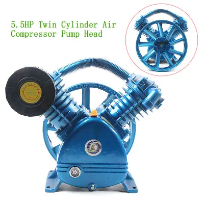 5HP 175 PSI Air Compressor Pump Motor Head Double Stage V-Style 2-Cylinder New • $213.75