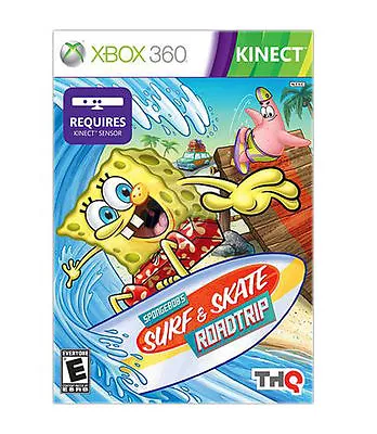 BRAND NEW SEALED SpongeBob's Surf & Skate Roadtrip ( Xbox 360)  CIB Complete • $40