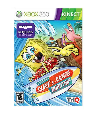 Xbox 360 SpongeBob's Surf & Skate Roadtrip CIB Complete Tested & Working 2011 • $9.99