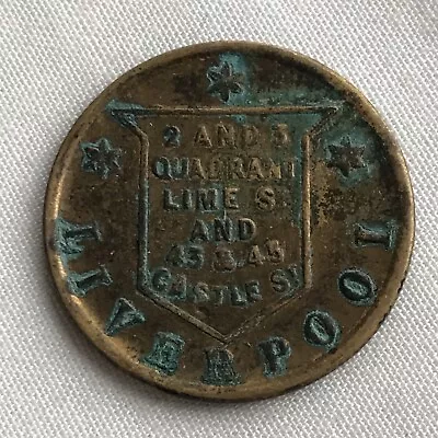 Unofficial Farthing 1860s ‘LIVERPOOL’ Token (Decent Grade) • £2.20