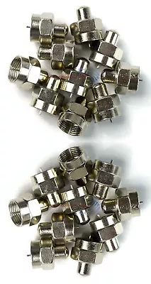 20 Qty Male Coax Terminators Port End Caps F Type 75 Ohm Satellite TV RF Install • $9.75