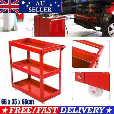 $49.71 • Buy 3-Tier Tool Cart Trolley Toolbox Workshop Garage Storage 200KG Load Organizer AU