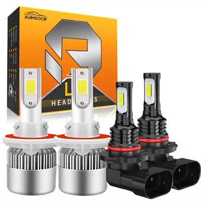 For Dodge Challenger 2009-2010 -Kit LED Headlight Hi/Low Beam Fog Light Bulbs 4x • $34.99