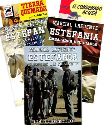 “Pólvora En El Aire” Set De Cinco Novelas Por Marcial Lafuente Estefania Y Otros • $28.45