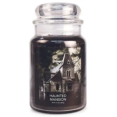 	Village Candle Haunted Mansion Large Glass Apothecary Jar Scented Candle 21.25	 • $29.93