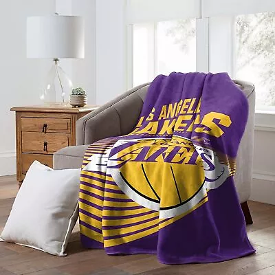 NBA Officially Licenced Los Angeles Lakers 60  X 80  Raschel Throw Blanket • $39.99