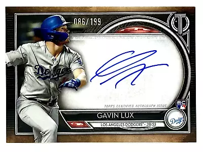 2020 Topps Tribute Tribute Gavin Lux RC Auto 86/199 Los Angeles Dodgers • $35