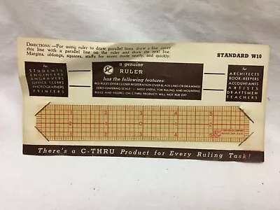 2 Vintage C-Thru Ruler Company Hartford Conn. USA Engineers Printers Engravers  • $22.50