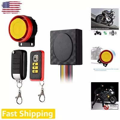 Easy Installation Motorcycle Anti-Theft Alarm With Remote Start & Anti-Hijacking • $37.99