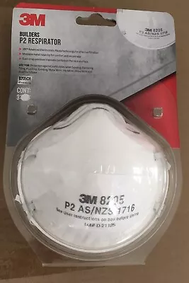 3M Builders P2 Respirator Face Mask 3 Pack NEW And SEALED Fast Shipping • $15