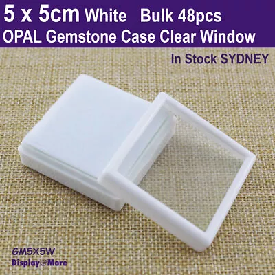 Gem Box GEMSTONE Case Opal Display | 48pcs | CLEAR Window | RELIABLE AUS Stock • $59.95