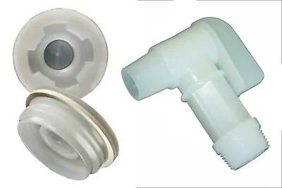 $15.95 • Buy Poly Bung Cap 2  Fine & Coarse Thread Combo W Faucet For Plastic Drum Barrel