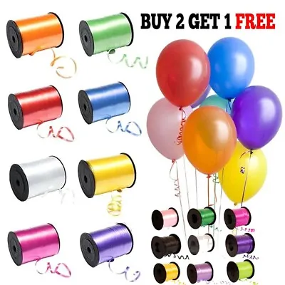 Balloon Curling Ribbon 500 Meters For Party Gift Wrapping Balloons String Tie Uk • £1.99
