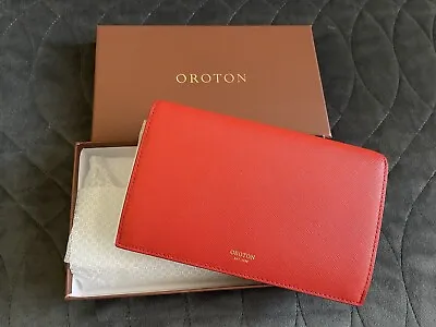 $80 • Buy Oroton Maud Large Clutch Wallet Poppy NWT RRP $229