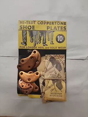 Vintage HI-TEST Coppertone Shoe Plates Size 3 With Added Loose Plates. • $12