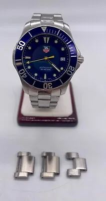 Tag Heuer Aquaracer WAB1112 Stainless Steel Blue Dial Quartz 42mm Men's Watch • $595