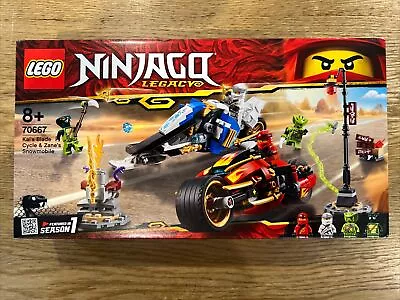 Lego 70667 Ninjago Kai's Blade Cycle & Zane's Snowmobile  Brand New Sealed Box. • $96