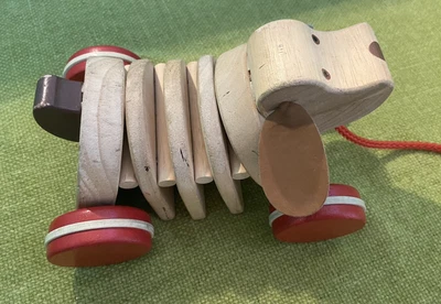 £9.95 • Buy Wooden Pull Along Clacking Dog