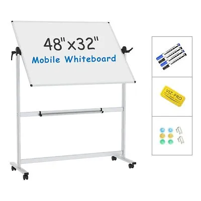 VIZ-PRO Mobile White Board With Stand Magnetic Dry Erase Board With Writing Sets • $132.90
